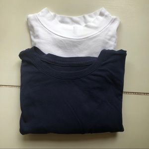 Two long sleeve layering shirts